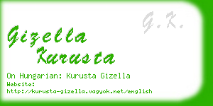 gizella kurusta business card